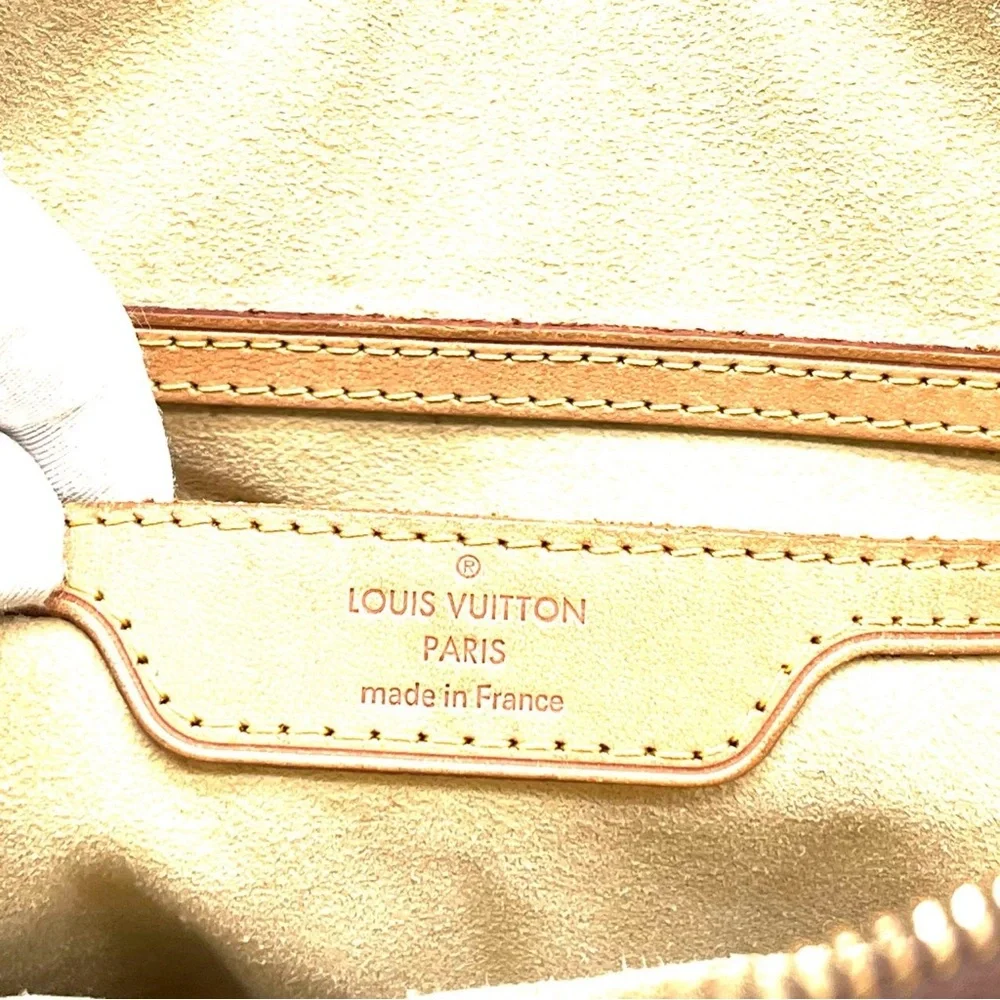 Louis Vuitton Brown and Tan Monogram Canvas‎ Retiro GM Bag Satchel
